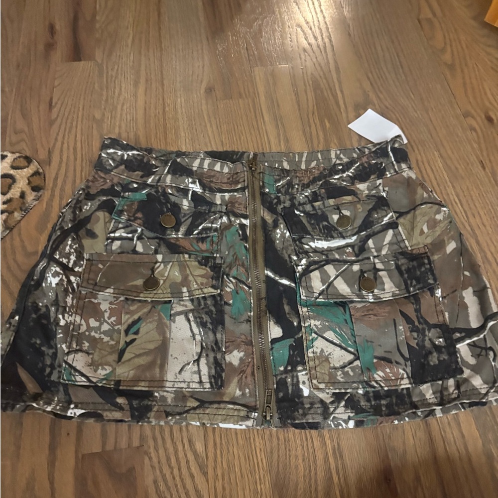 Nordstrom Camouflage Mini Skirt - Picture 7 of 9